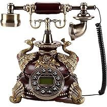 アンティーク電話 黒電話（グレー）昭和レトロダイヤル電話601-A2 TK84