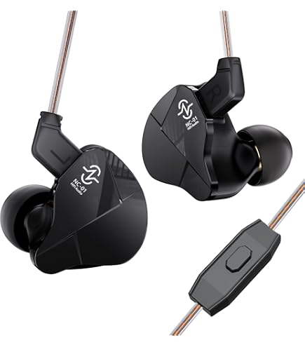 Amazon.co.jp: 【Yinyoo CCZ NC01】 有線イヤホン イヤモニ風イヤホン