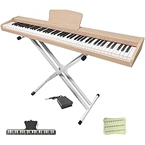 Amazon | 【木製電子ピアノスタンドセット 】Longeye 電子ピアノ 88