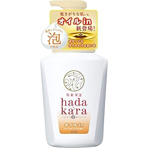 hadakara(ハダカラ) ボディソープ 泡で出てくるオイルインタイプ 530ml
