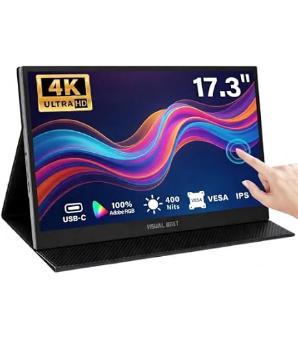 Amazon.co.jp: JAPANNEXT 17.3インチ モバイルモニター IPS パネル 4K