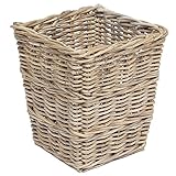 正方形ウィッカーストレージWaste Basket with Borders