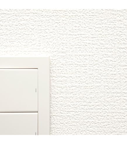 壁紙　クロス細かい漆喰調50m巻き ホワイト Amazon | 壁紙屋本舗 壁紙 のりなし 厚手 天井 塗り壁風 漆喰風