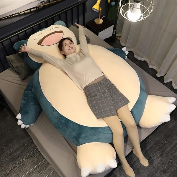 life size snorlax bean bag chair