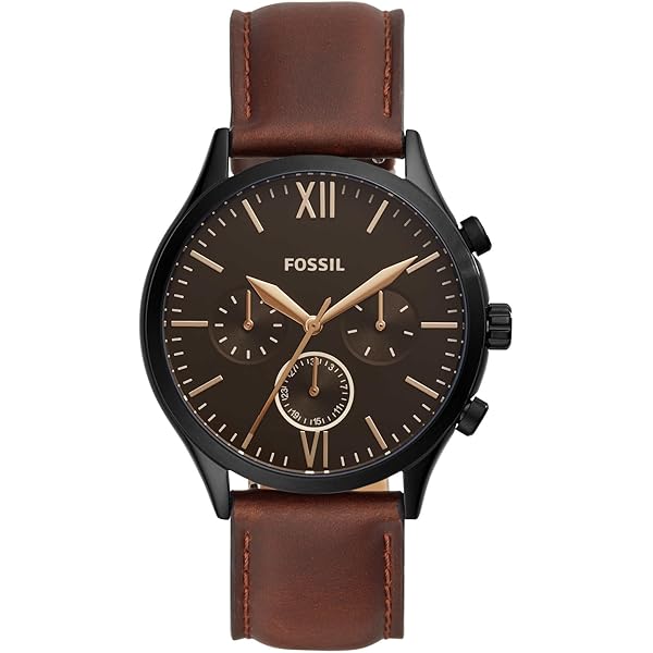 Fossil Fenmore Midsize Multifunction Brown Leather Watch BQ2404