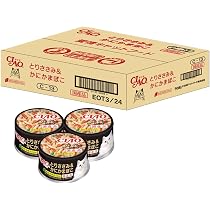 Amazon.co.jp: チャオ (CIAO) とりささみ&かにかまぼこ 85g×24個