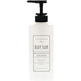 リビング(Living) ディスペンサー ポンプボトル スクェア ボディーソープ用 ホワイト 600ml