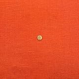 広幅25番手ヨーロピアンリネン 麻生地 カラフルリネン 無地 日本製 生地幅135cm 麻100% ハンドメイド素材 天然素材 (クロムグリーン)