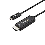 StarTech.com USB-C - HDMI 変換ケーブル/1m/4K60Hz/USB Type-C - HDMI 2.0 ディスプレイアダプタケーブル/Thunderbolt 3 互換/DP 1.2 Altモード/HBR2対応/ブラック CDP2HD1MBNL