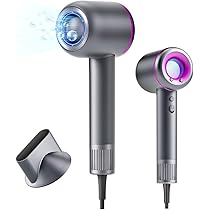 大特価⭐️ヘアドライヤー ブラシレス スタイリッシュ ノズル付き Amazon | ドライヤー ヘアドライヤー 速乾 大風量【 2025革新
