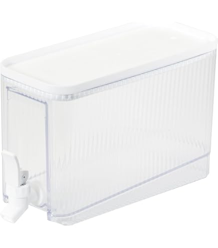 Amazon.co.jp: 麦茶ポット 蛇口付き 4L 大容量 冷蔵庫ポット 冷水筒