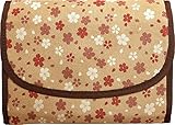 ポーチェ(pouche) 母子手帳ケース ジャバラ 和柄さくら (薄茶)