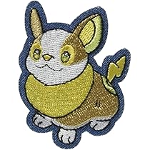 Amazon | ミノダ ポケモン ししゅうシール デニム ワンパチ