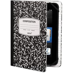 Verso 【Kindle Fire HD(2012年モデル)専用ケースカバー】 Scholar for Kindle トレンズ スコーラー ブラック/ホワイト VR103-001-23