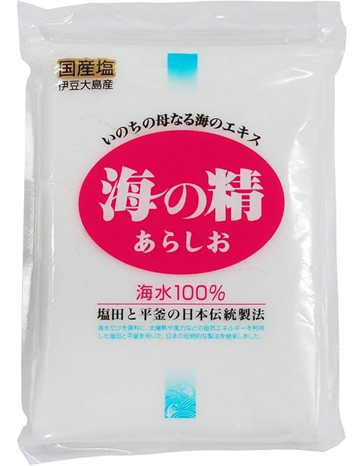 Amazon.co.jp: 海の精 国産塩 伊豆大島産 やきしお スタンドパック