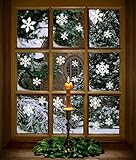 Christmas Snowflake Sticker KOLIER PVC Wallpaper for Window Glass Christmas Halloween Decorations Wa