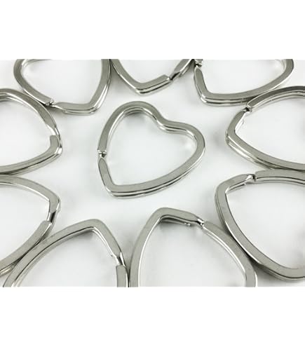 Amazon.co.jp: ノーブランド品 平キーリング 星 シルバー 10個 スター