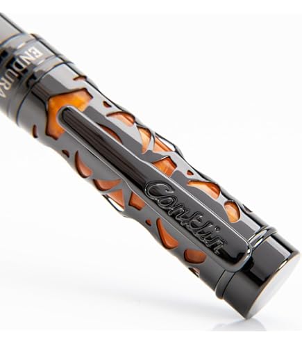 新品コンクリン エンデューラ デコクレスト 万年筆 オレンジ色 Conklin