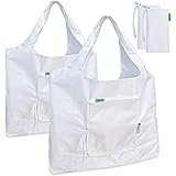 [GOKEI] エコバッグ 2個入り コンビニバッグ 買い物バッグ 折りたたみ 大容量 防水素材 軽量 買い物袋 コンパクト 収納 水や汚れに強い