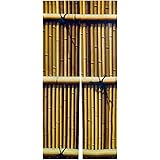 next.design のれん 暖簾 竹垣 竹模様 デザイン ジョーク だまし絵 小道具 ロング丈 180cm インテリア ロング 突っ張り棒 暖簾 間仕切り 押し入れ クローゼット 脱衣所 棚 玄関 インテリア 布 目隠し カーテン (スリットあり