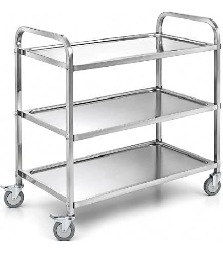 Amazon.co.jp: ロールカーテン付配膳車 ストッパー無 /63-1256-77