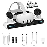 メッカー Meta Quest 3/3S 用の充電ステーション マグネティック充電ドック Meta Quest 3S/Quest 3 用の アクセサリー 充電スタンド