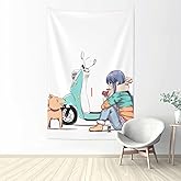 タペストリー ゆるキャン 壁掛け ポスター 壁飾り 家 リビングルーム ベッドルーム 多機能 室内装飾 おしゃれ プレゼントone Size
