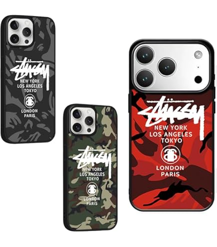 Amazon.co.jp: ストリートブーム iPhone17ProMaxケース ステューシー