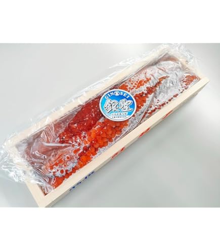 Amazon.co.jp: 鮭 すじこ 筋子 塩すじこ 450g 北海道 化粧箱入 贈答品