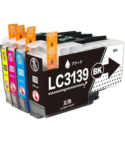 Amazon.co.jp: brother ブラザー LC3139(PGBK/顔料ブラック)【4本
