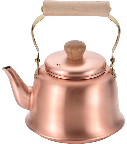 Amazon | 食楽工房 IH対応 銅製鎚目コーヒーサーバーケトル 0.8L