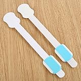 2個入り ベビーガード ストッパー 赤ちゃん 安全ロック 調節可能 引き出し 戸棚 冷蔵庫 ドアロック ブルー