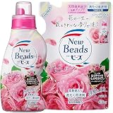 【まとめ買い】ニュービーズ リュクスクラフト 消臭&白さ 七分咲きローズの香り配合 柔軟剤入り ローズ&マグノリアの香り 本体 740g+詰替え用 650ｇ