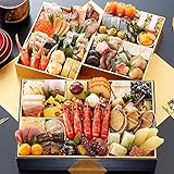 【冷蔵 盛付済 おせち 解凍不要】笑顔の食卓 匠 京都御所南 京料理「やまの」監修変形三段重 ...