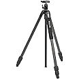 SLIK カーボン三脚 ライトカーボン E63 3段 ナットロック式 22mmパイプ径 自由雲台 クイックシュー式 106877