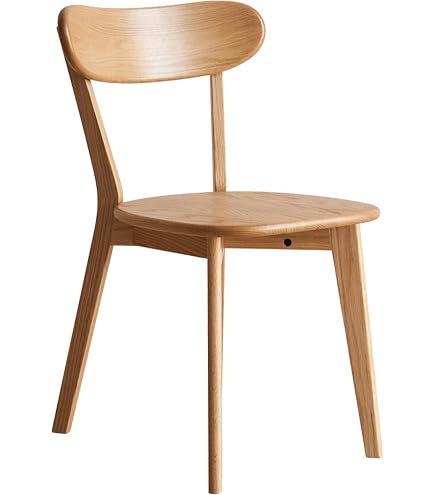 Amazon｜無印良品 ラウンドチェア・オーク材 幅45×奥行51×高さ77cm