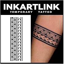Amazon.co.jp: INKARTLINK 細胞着色 アームバンド タトゥーシール 男性