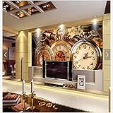 lhdlily 3d壁紙壁画壁ステッカーThickeningカスタマイズ写真テレビTV壁ファッション腕時計フォト壁リビングルーム LHDLily-3629848939