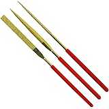 SUN UP ダイヤモンドヤスリ 3本組 チタンコーティング 金属 棒ヤスリ 140mm