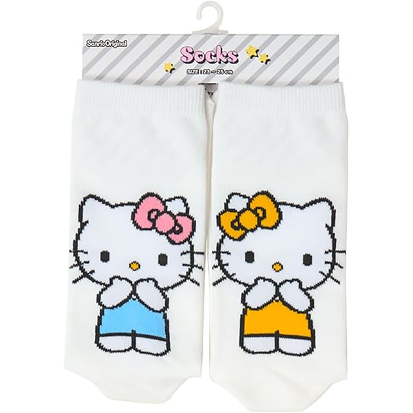 Amazon.co.jp: [サンリオ] 刺繍ソックスサイズ:23-25cm ハローキティ