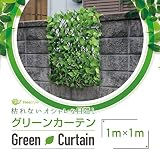 グリーンフェンス 日よけ グリーンカーテン 目隠し 伸縮 100cm×100cm A