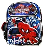 SPIDERMAN スパイダーマン 子供用かばん リュックサック 遠足かばん 通園バッグ Mサイズ ネイビー