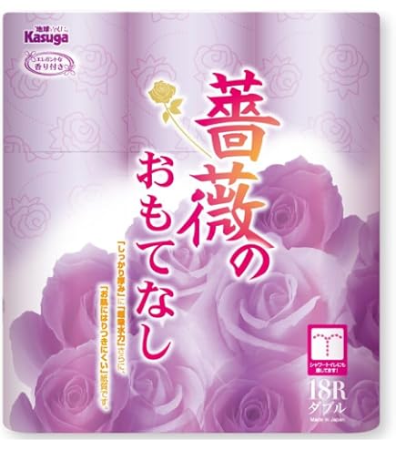 Amazon.co.jp: パック入りトイレットペーパー【春日製紙 薔薇の