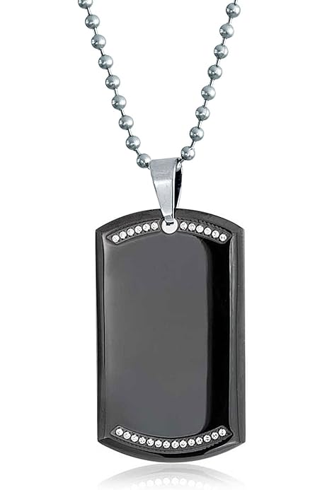 Crucible Jewelry Mens Black Plated 