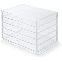 Amazon｜無印良品 アクリル小物収納・6段 約幅8.7×奥行17×高さ25.2cm