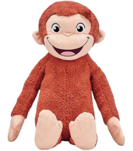Amazon.co.jp: おさるのジョージ スーパーラージ ぬいぐるみ ～はずか