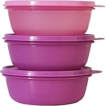 Amazon | Tupperware Keep Tab Plastic Container Set, 500ml, Set of
