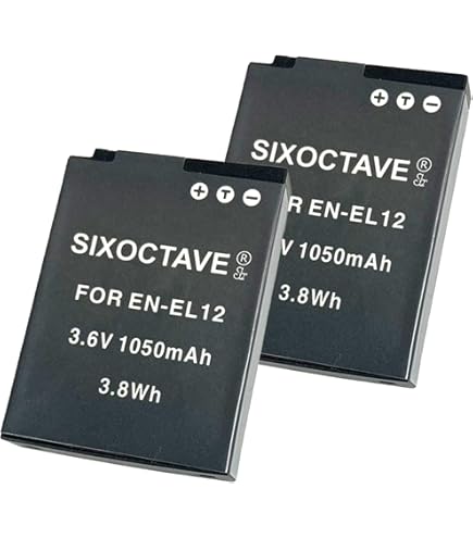 Amazon | NinoLite EN-EL12 互換 バッテリー 2個セット ニコン COOLPIX