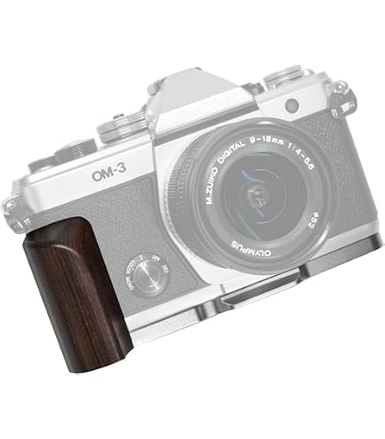 Amazon | Iborrys レトロ実木 カメラグリップ 、対応 Olympus