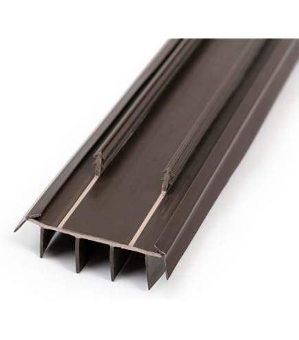 4 FT (48) PVC Slide-On Door Bottom | Adjustable Plastic Weatherstrip Door Bottom with Drip Cap | for 1 3/4 Doors | Fits Gaps 3/8 to 7/8 | Made in The USA (White